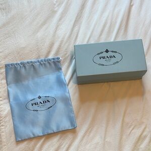 Prada Light Blue Box and Dust Bag Set